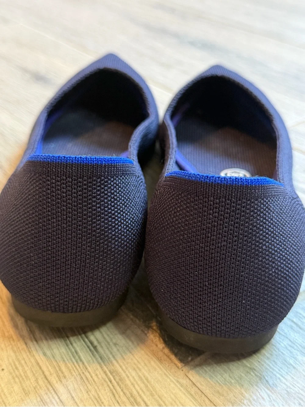 Rothy's The Point Maritime Navy Slip On Flats Ballet Shoes Women's USA Size 7.5
